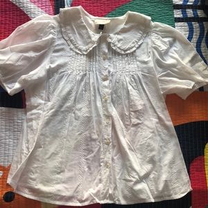 Universal Thread Peter Pan collar top L